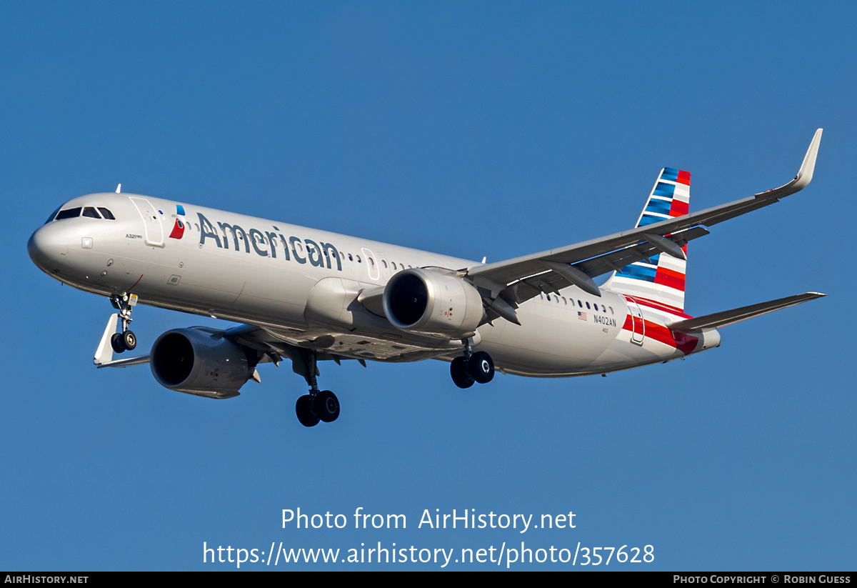 Aircraft Photo of N402AN | Airbus A321-251NX | American Airlines | AirHistory.net #357628