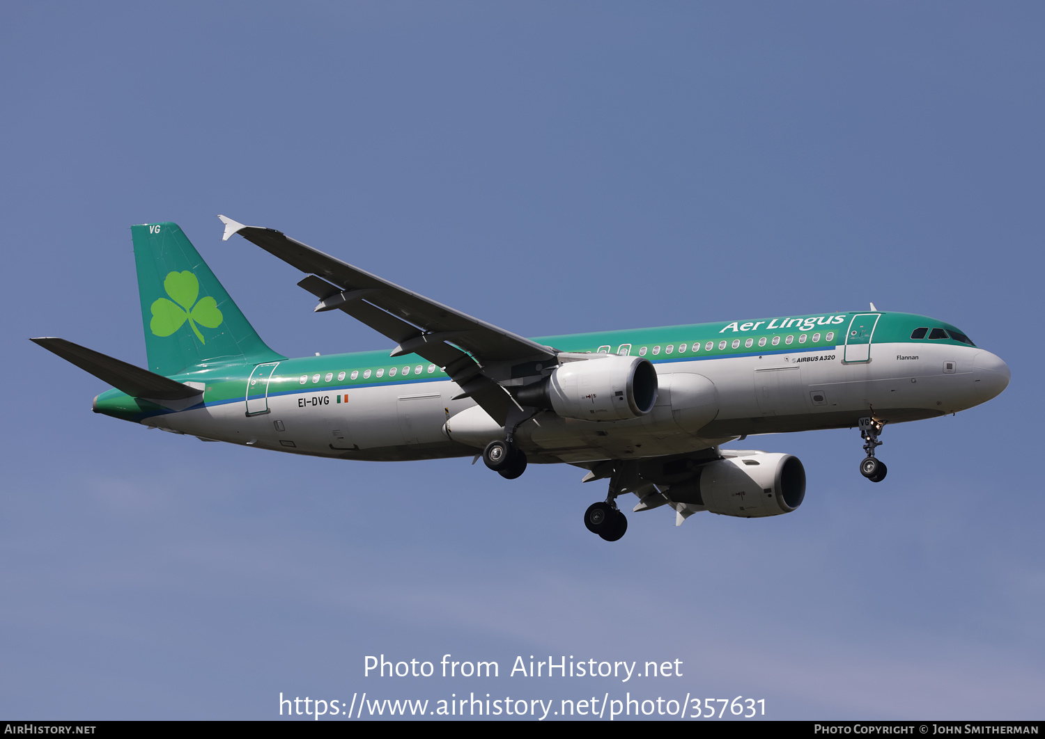 Aircraft Photo of EI-DVG | Airbus A320-214 | Aer Lingus | AirHistory.net #357631