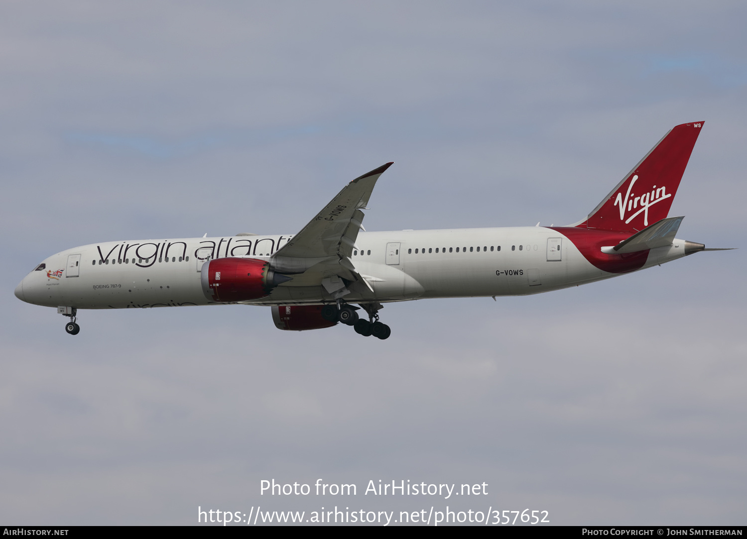 Aircraft Photo of G-VOWS | Boeing 787-9 Dreamliner | Virgin Atlantic Airways | AirHistory.net #357652