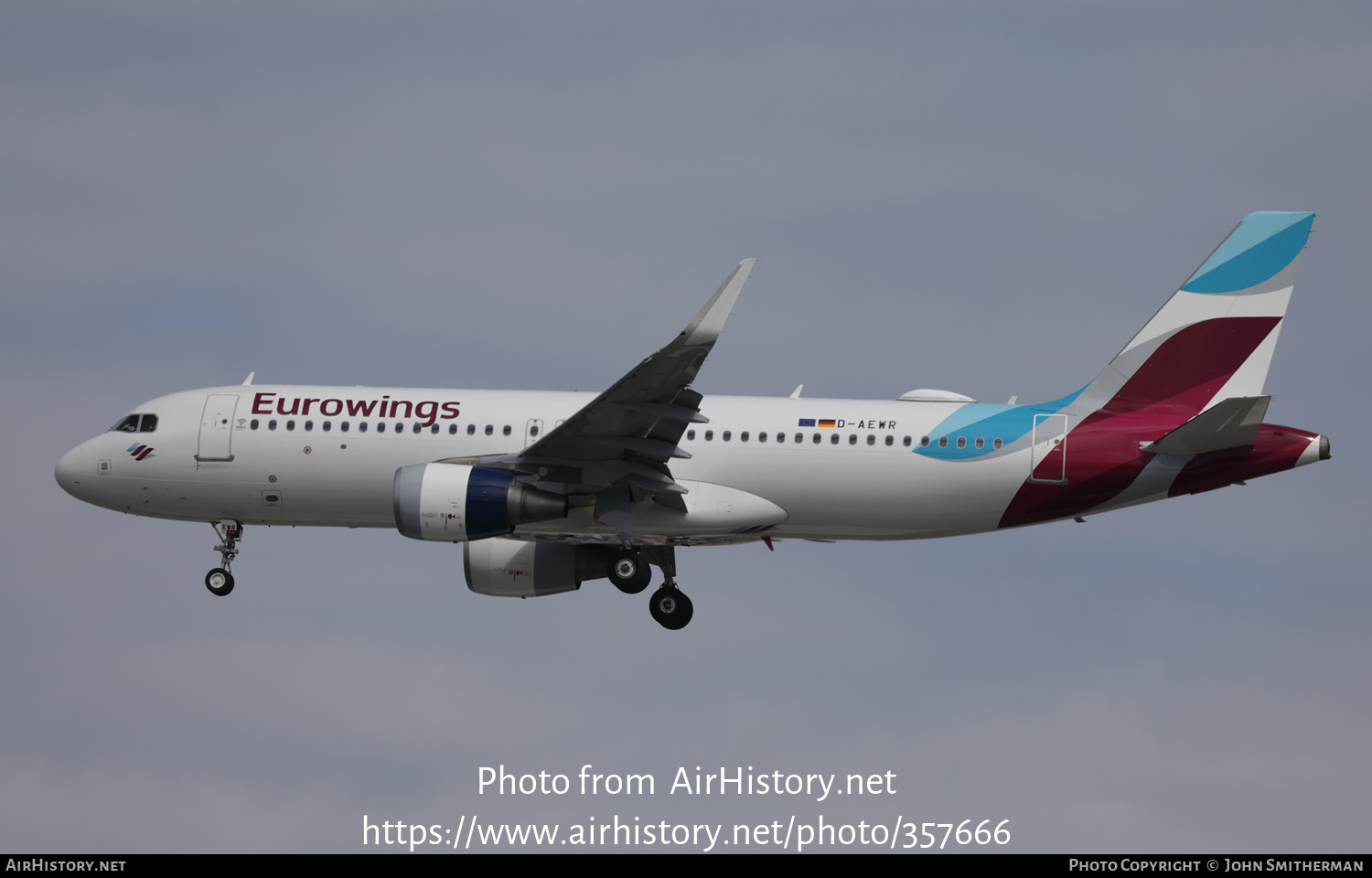 Aircraft Photo of D-AEWR | Airbus A320-214 | Eurowings | AirHistory.net #357666