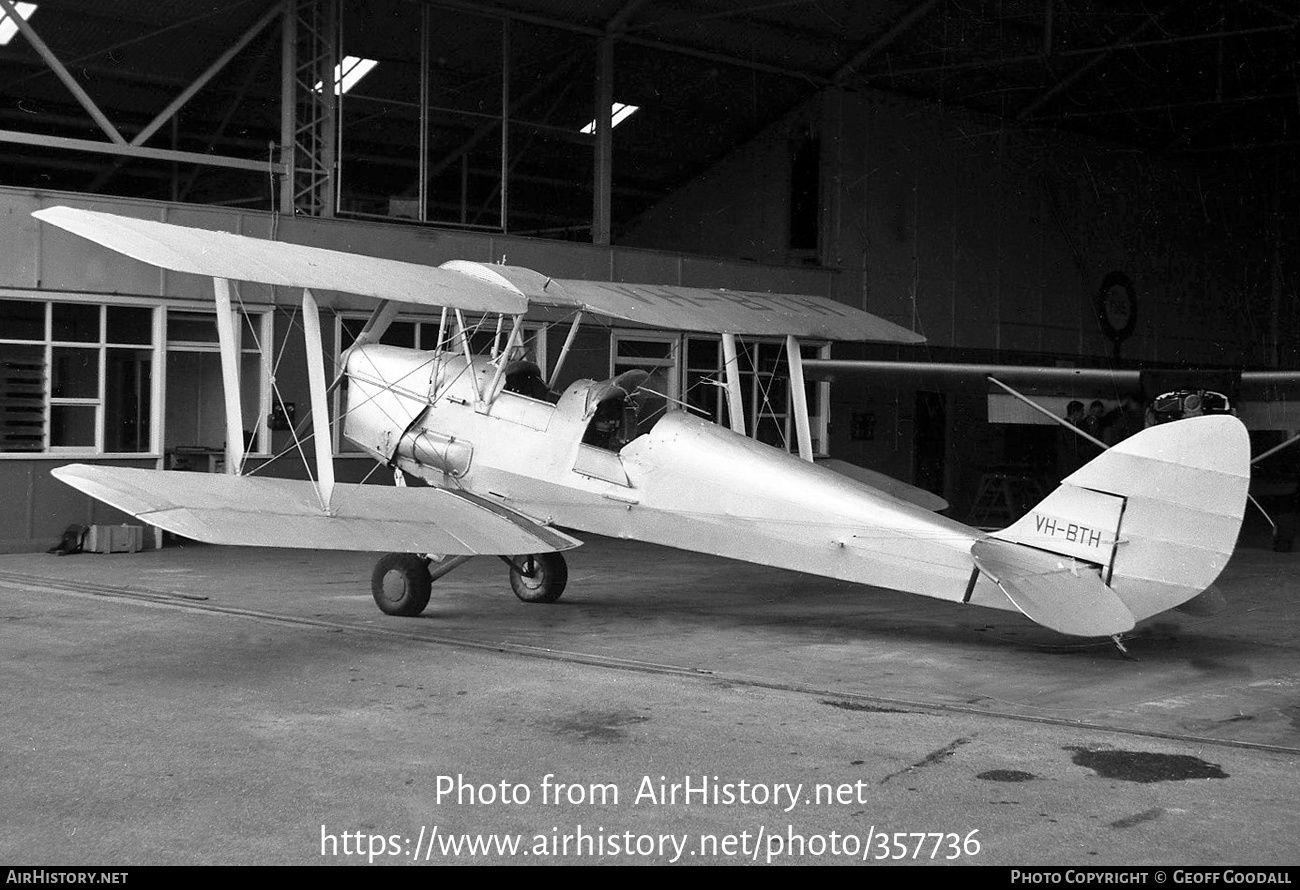 Aircraft Photo of VH-BTH | De Havilland D.H. 82A Tiger Moth | AirHistory.net #357736