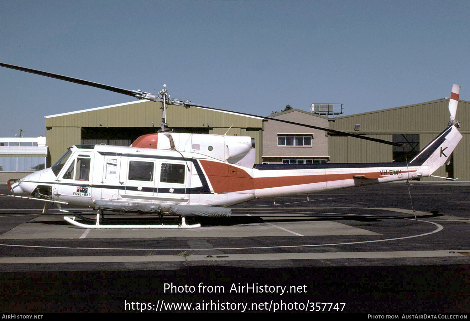 Aircraft Photo of VH-EMK | Bell 212 Twin Two-Twelve | Esso-BHP | AirHistory.net #357747