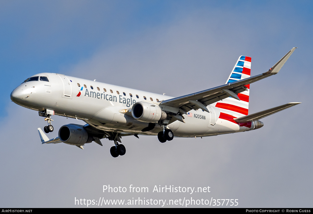 Aircraft Photo of N205NN | Embraer 175LR (ERJ-170-200LR) | American Eagle | AirHistory.net #357755