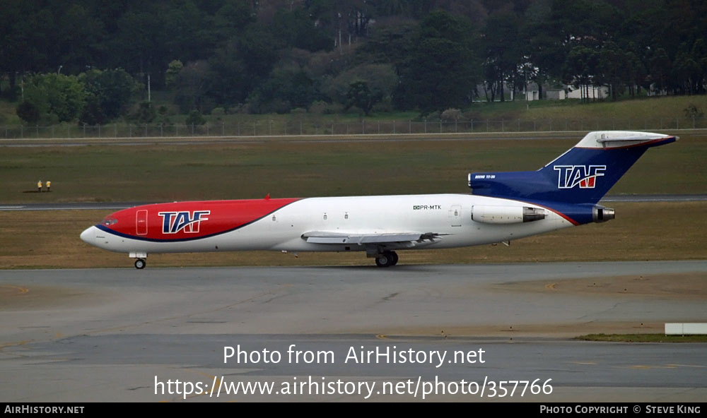 Aircraft Photo of PR-MTK | Boeing 727-222(F) | TAF Linhas Aéreas - Táxi Aéreo Fortaleza | AirHistory.net #357766