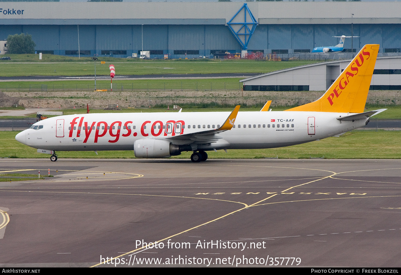 Aircraft Photo of TC-AAY | Boeing 737-82R | Pegasus Airlines | AirHistory.net #357779