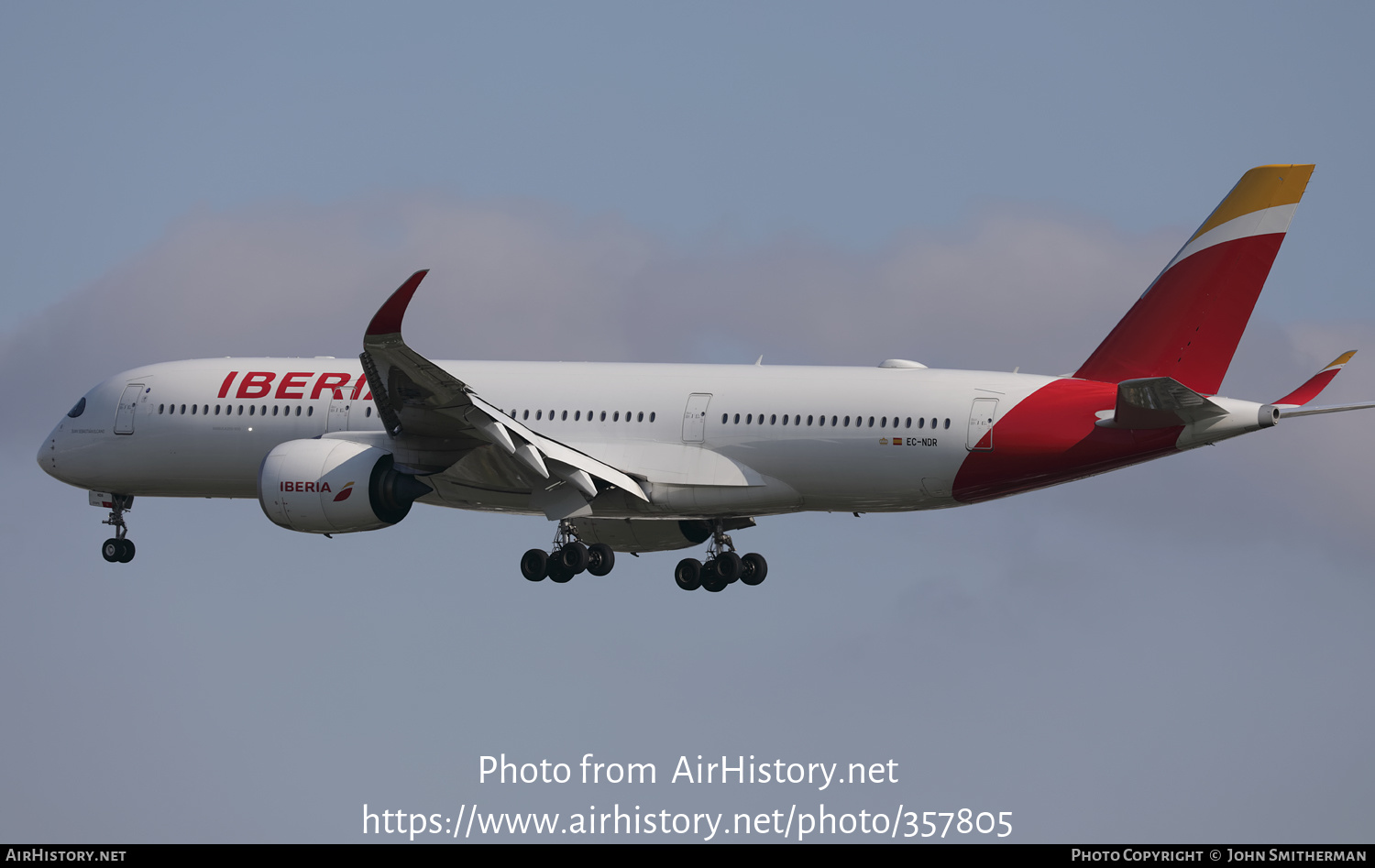 Aircraft Photo of EC-NDR | Airbus A350-941 | Iberia | AirHistory.net #357805