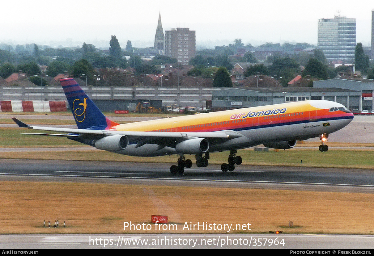 Aircraft Photo of 6Y-JMC | Airbus A340-312 | Air Jamaica | AirHistory.net #357964