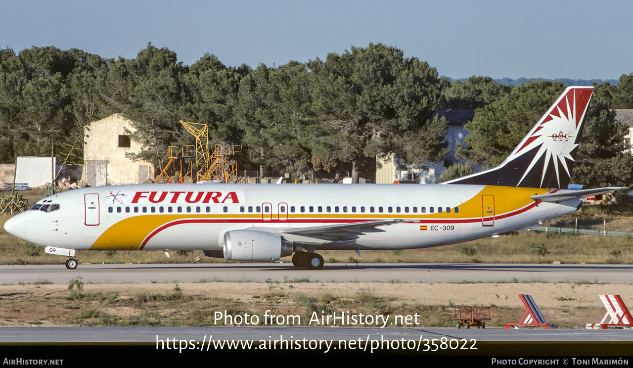 Aircraft Photo of EC-309 | Boeing 737-46B | Futura International Airways | AirHistory.net #358022