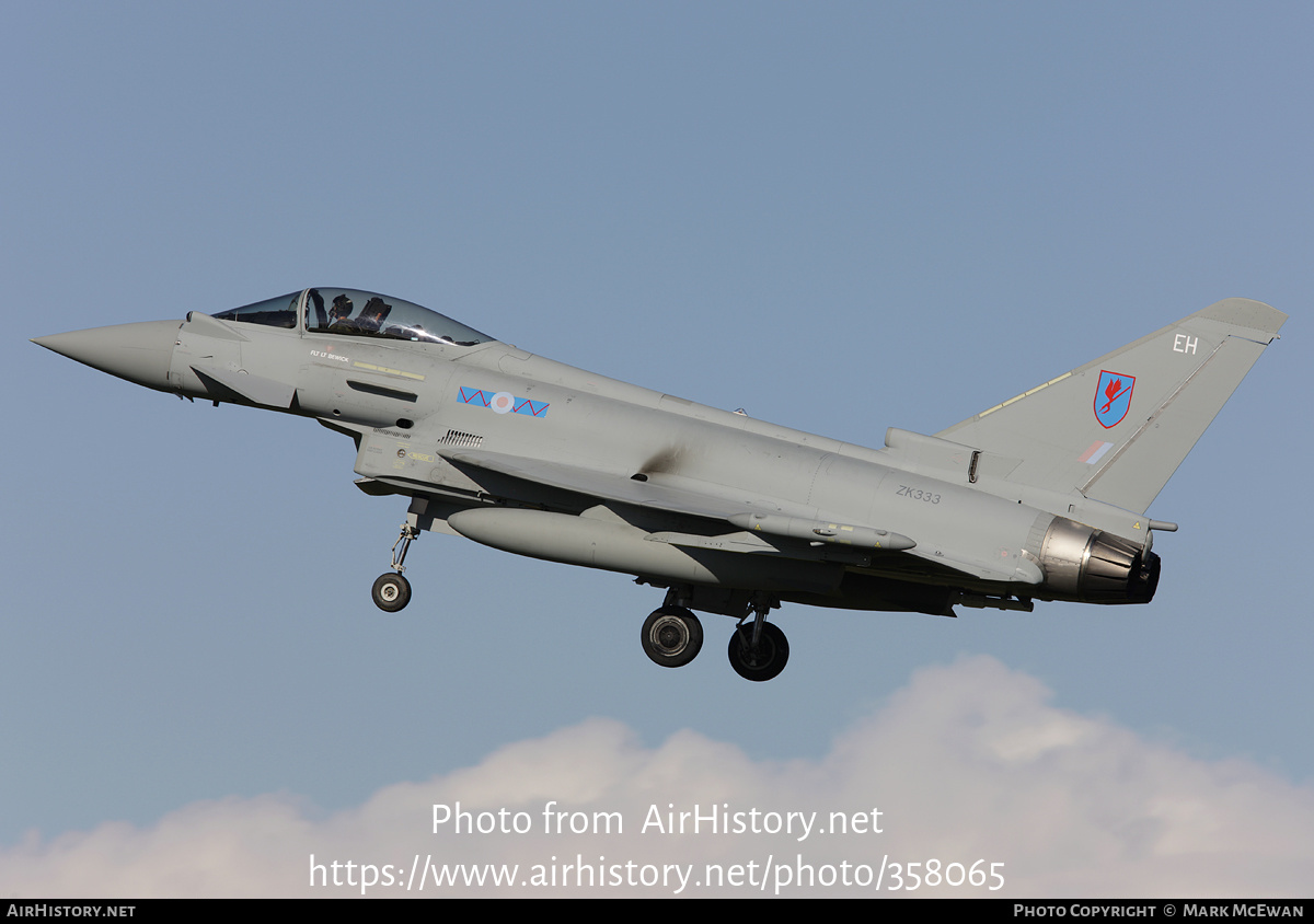 Aircraft Photo of ZK333 | Eurofighter EF-2000 Typhoon FGR4 | UK - Air Force | AirHistory.net #358065