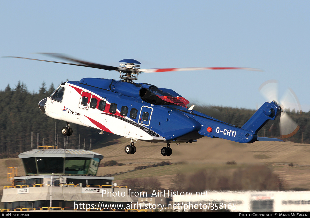 Aircraft Photo of G-CHYI | Sikorsky S-92A | Bristow Helicopters | AirHistory.net #358165