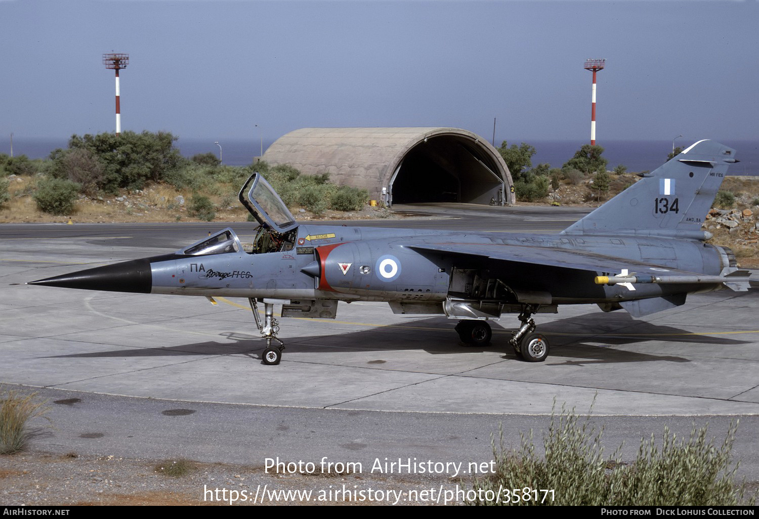 Aircraft Photo of 134 | Dassault Mirage F1CG | Greece - Air Force | AirHistory.net #358171