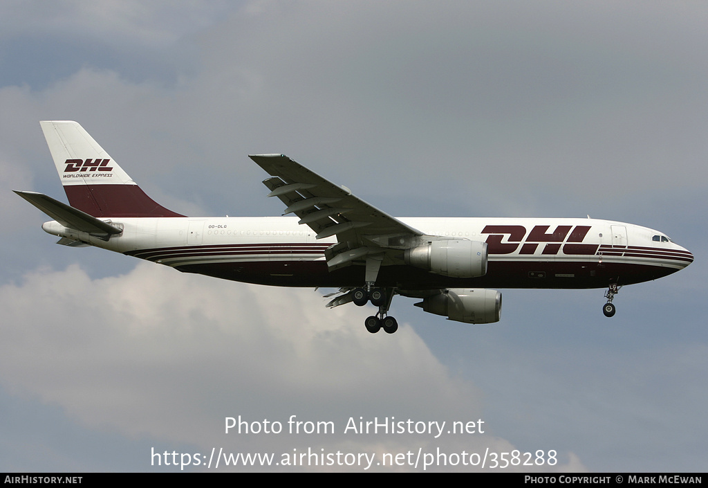 Aircraft Photo of OO-DLG | Airbus A300B4-203(F) | DHL Worldwide Express | AirHistory.net #358288