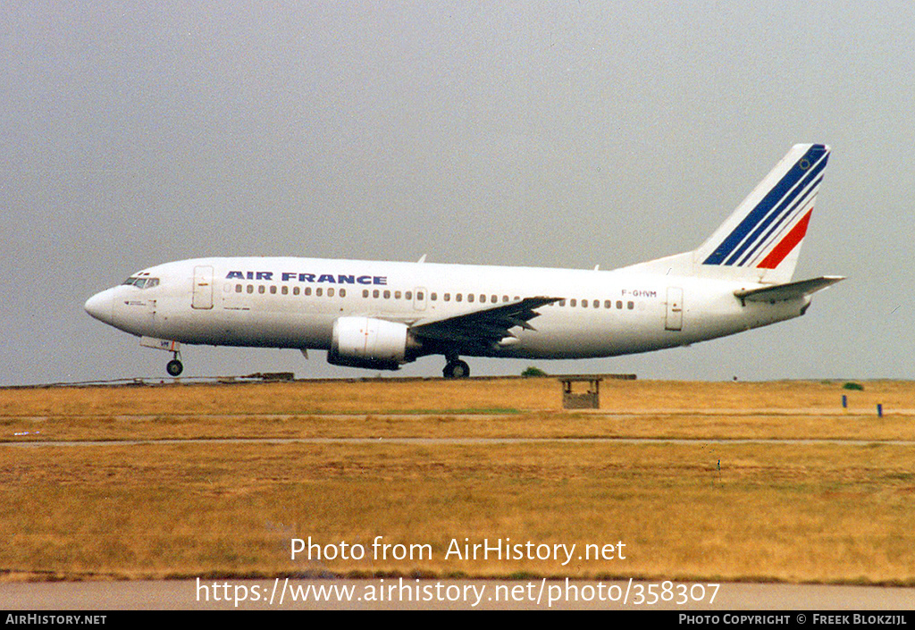 Aircraft Photo of F-GHVM | Boeing 737-33A | Air France | AirHistory.net #358307