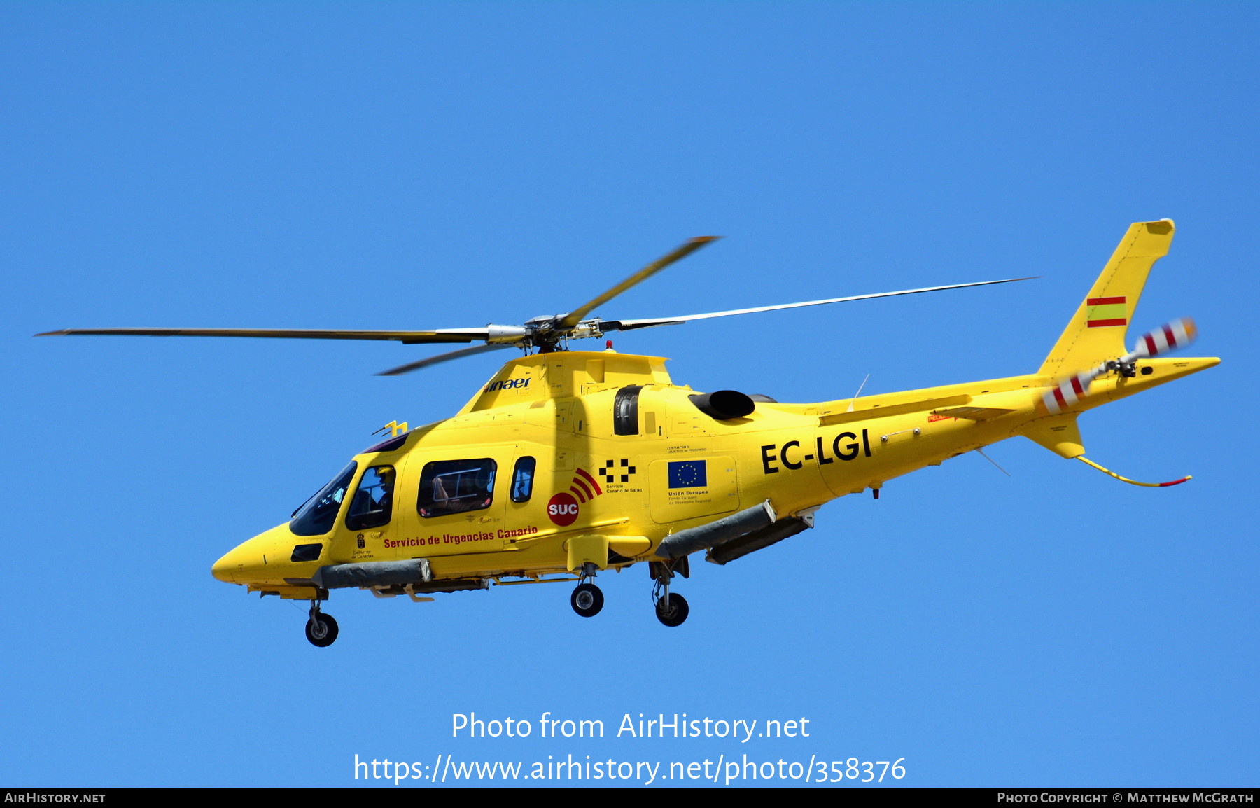 Aircraft Photo of EC-LGI | Agusta A-109E Power | Servicio de Urgencias Canario - SUC | AirHistory.net #358376