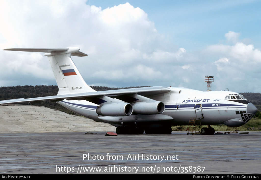 Aircraft Photo of RA-76515 | Ilyushin Il-76T | Aeroflot | AirHistory.net #358387