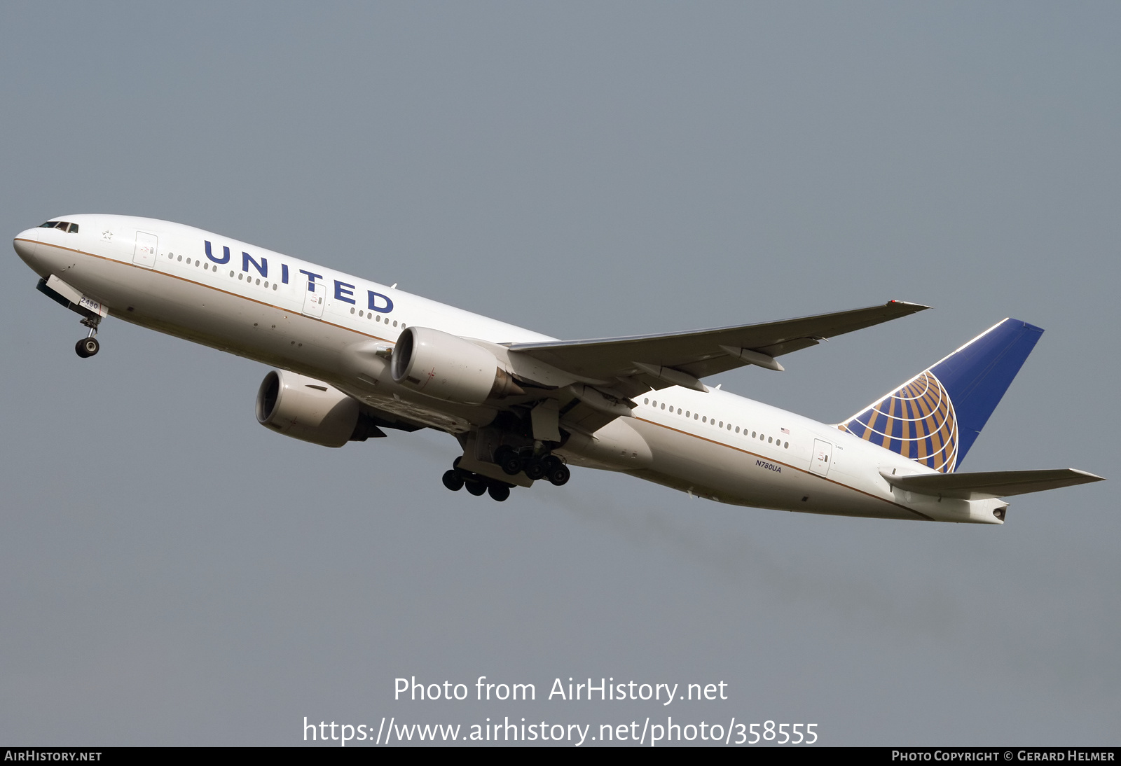 Aircraft Photo of N780UA | Boeing 777-222 | United Airlines | AirHistory.net #358555