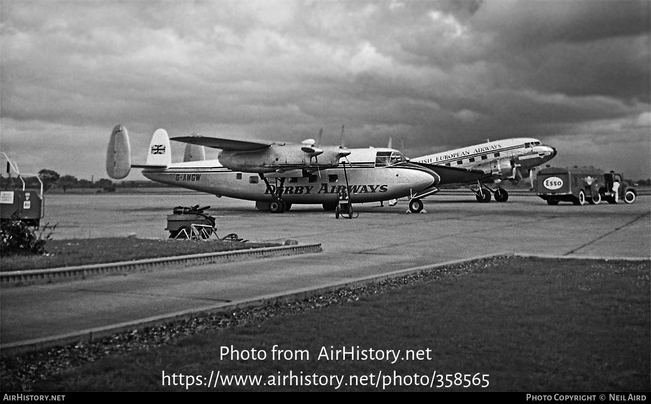 Aircraft Photo of G-AMGW | Miles M.60 Marathon Mk.1 | Derby Airways | AirHistory.net #358565