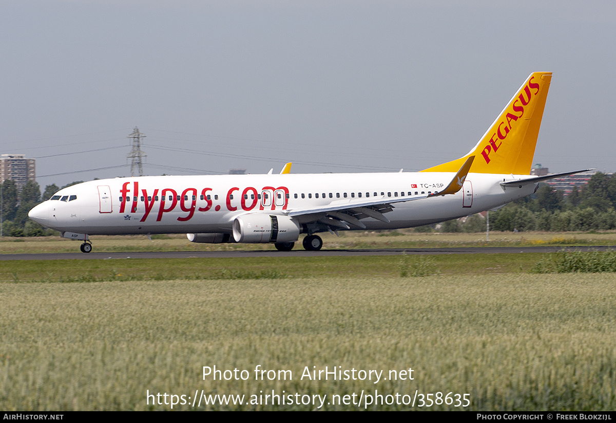 Aircraft Photo of TC-ASP | Boeing 737-82R | Pegasus Airlines | AirHistory.net #358635