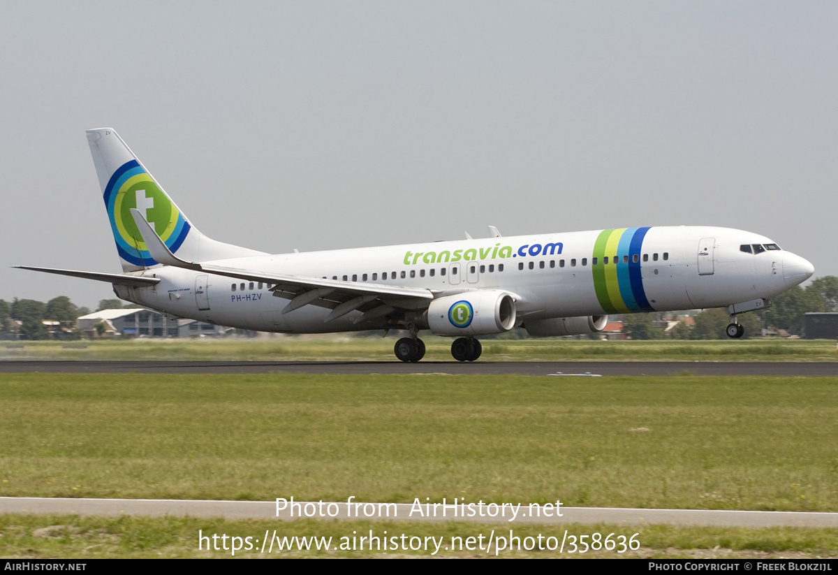 Aircraft Photo of PH-HZV | Boeing 737-8K2 | Transavia | AirHistory.net #358636