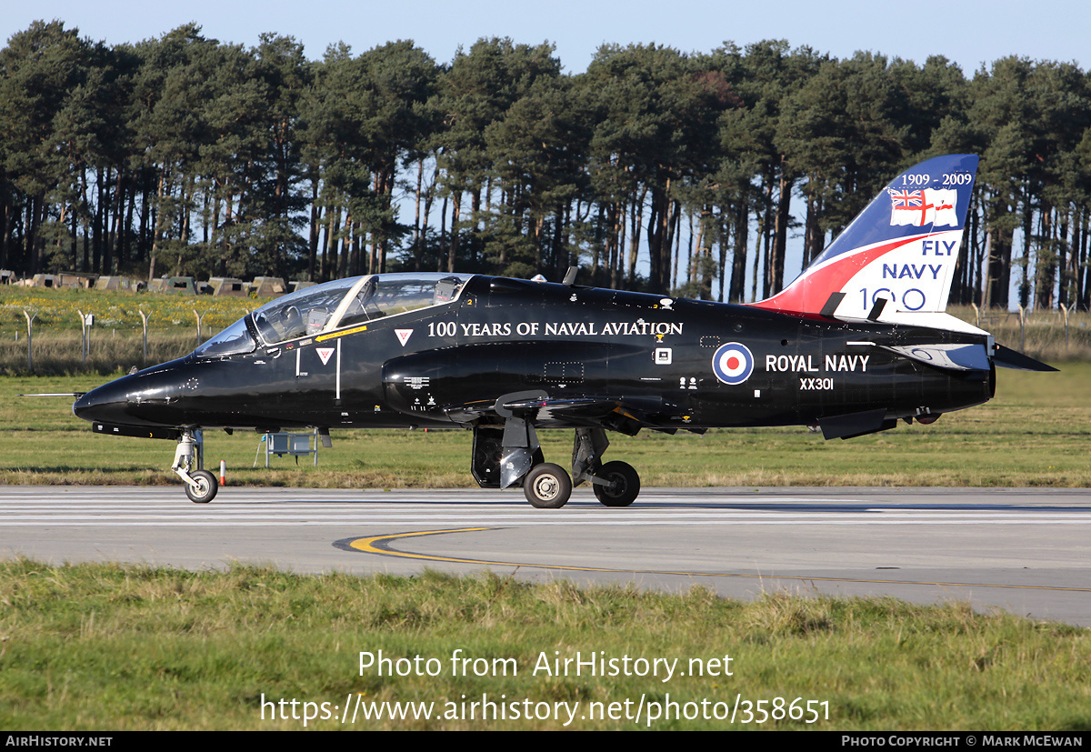 Aircraft Photo of XX301 | British Aerospace Hawk T1A | UK - Navy | AirHistory.net #358651