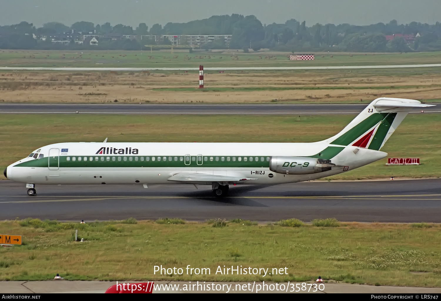 Aircraft Photo of I-RIZJ | McDonnell Douglas DC-9-32 | Alitalia | AirHistory.net #358730