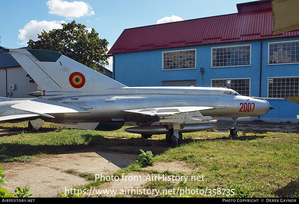 Aircraft Photo of 2007 | Mikoyan-Gurevich MiG-21R | Romania - Air Force | AirHistory.net #358735