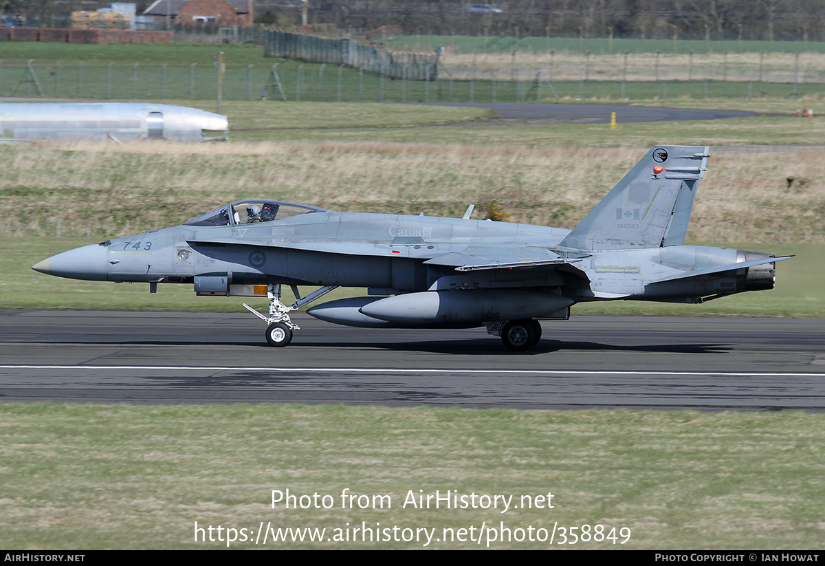 Aircraft Photo of 188743 | McDonnell Douglas CF-188 Hornet | Canada - Air Force | AirHistory.net #358849