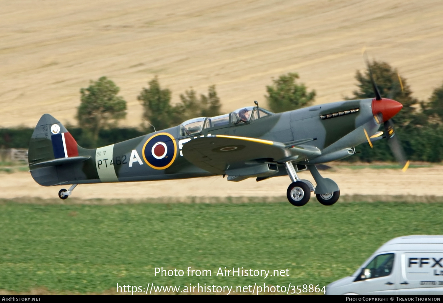 Aircraft Photo of G-CTIX / PT462 | Supermarine 509 Spitfire T9 | UK - Air Force | AirHistory.net #358864