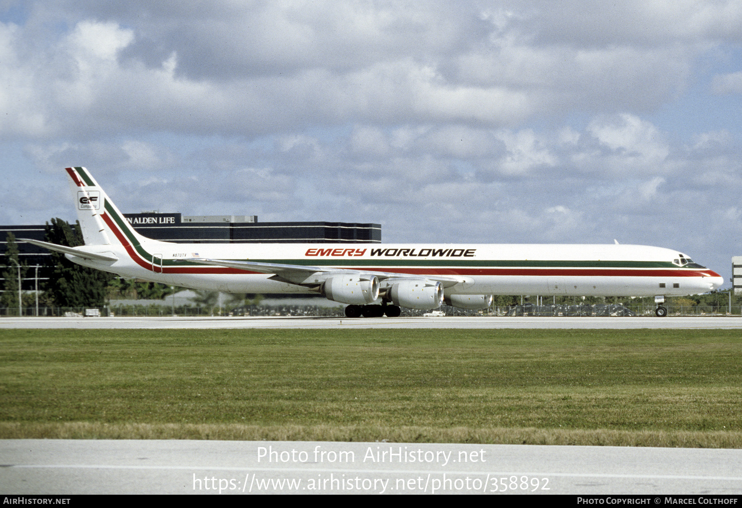 Aircraft Photo of N870TV | McDonnell Douglas DC-8-73CF | Emery Worldwide | AirHistory.net #358892