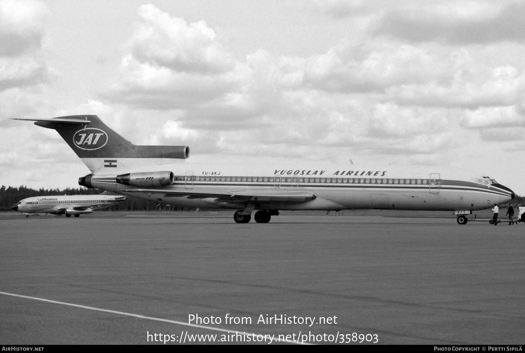 Aircraft Photo of YU-AKJ | Boeing 727-2H9/Adv | JAT Yugoslav Airlines - Jugoslovenski Aerotransport | AirHistory.net #358903