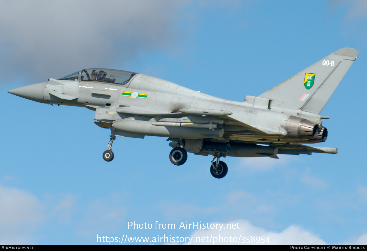 Aircraft Photo of ZJ802 | Eurofighter EF-2000 Typhoon T3 | UK - Air Force | AirHistory.net #358954