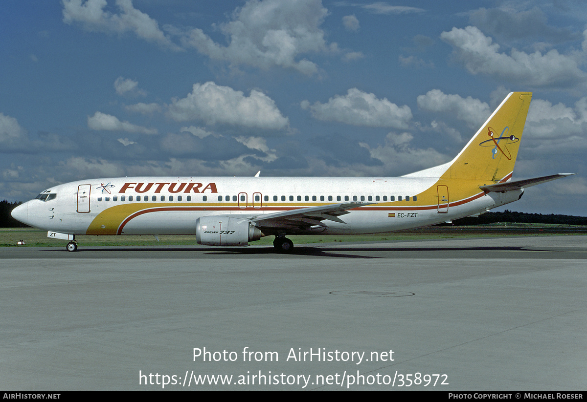 Aircraft Photo of EC-FZT | Boeing 737-4Y0 | Futura International Airways | AirHistory.net #358972