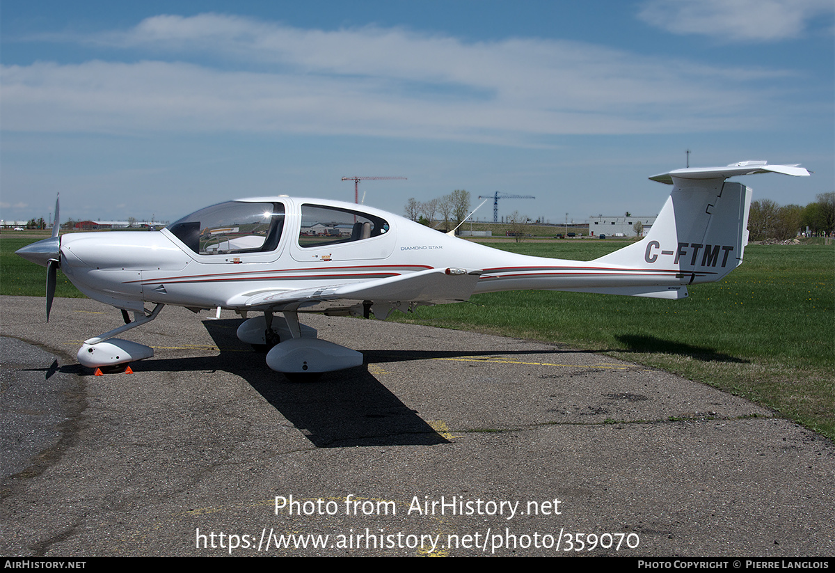 Aircraft Photo of C-FTMT | Diamond DA40 Diamond Star | AirHistory.net ...