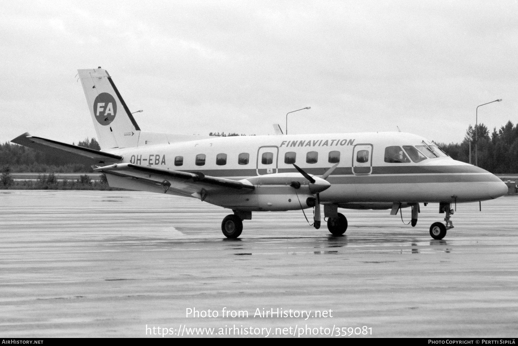 Aircraft Photo of OH-EBA | Embraer EMB-110P1A Bandeirante | Finnaviation | AirHistory.net #359081