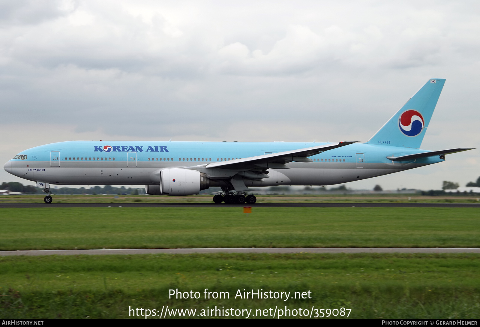 Aircraft Photo of HL7766 | Boeing 777-2B5/ER | Korean Air | AirHistory.net #359087