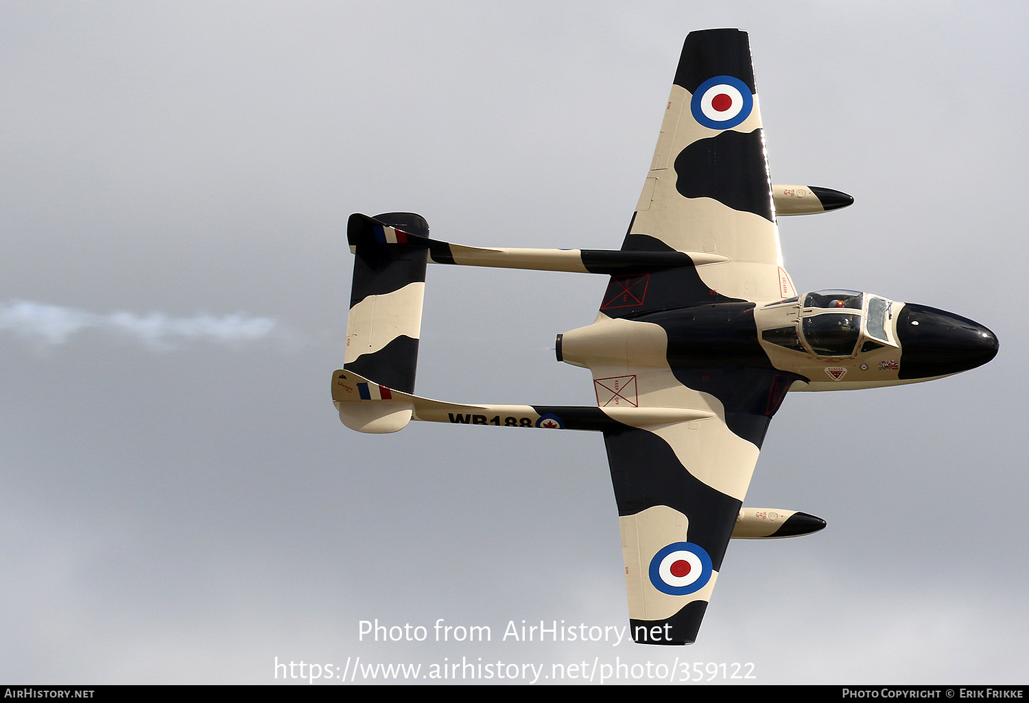 Aircraft Photo of N23105 / WB188 | De Havilland D.H. 115 Vampire T55 | UK - Air Force | AirHistory.net #359122