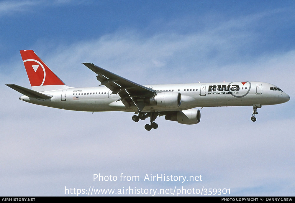 Aircraft Photo of N527US | Boeing 757-251 | Northwest Airlines | AirHistory.net #359301