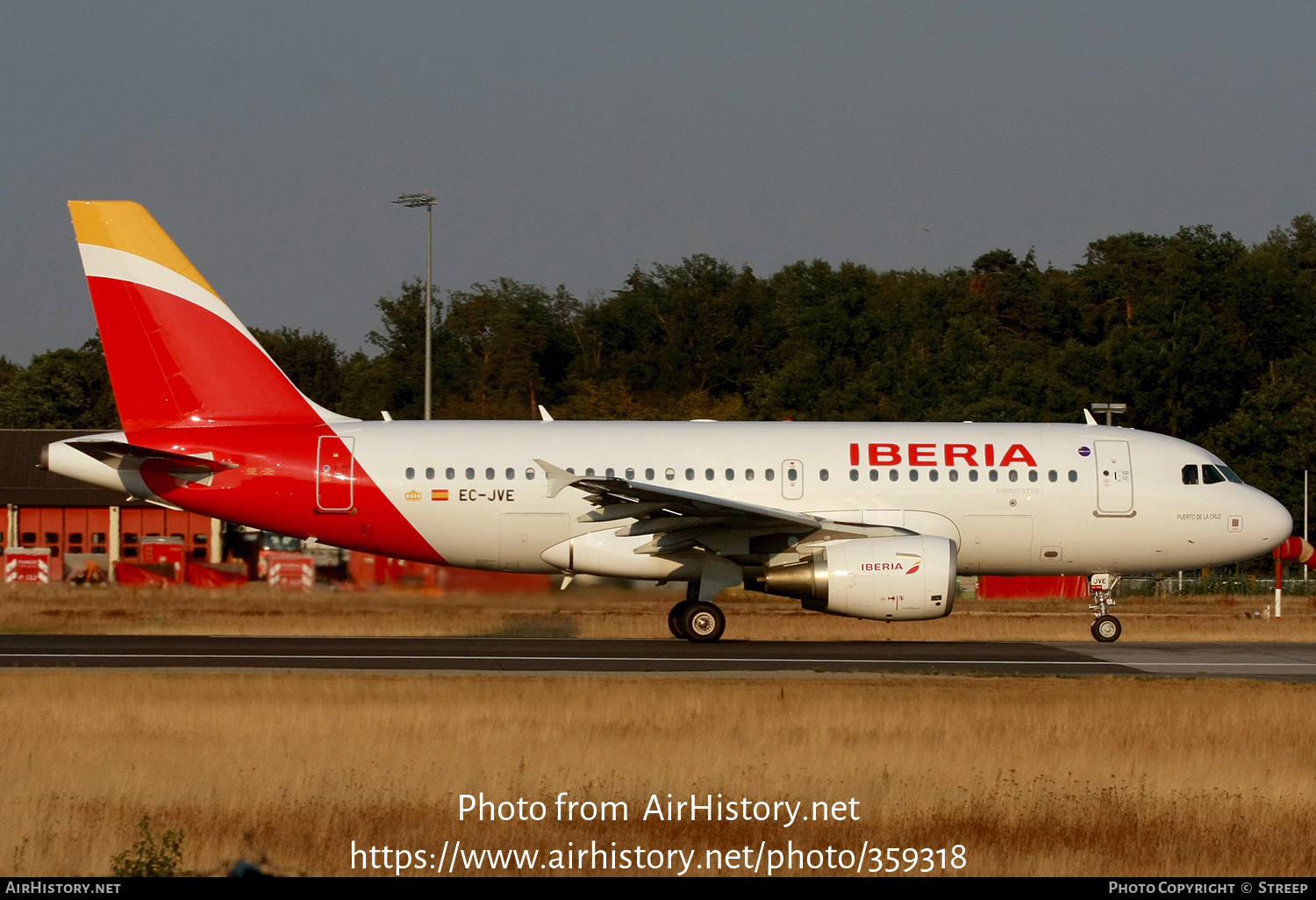 Aircraft Photo of EC-JVE | Airbus A319-111 | Iberia | AirHistory.net #359318