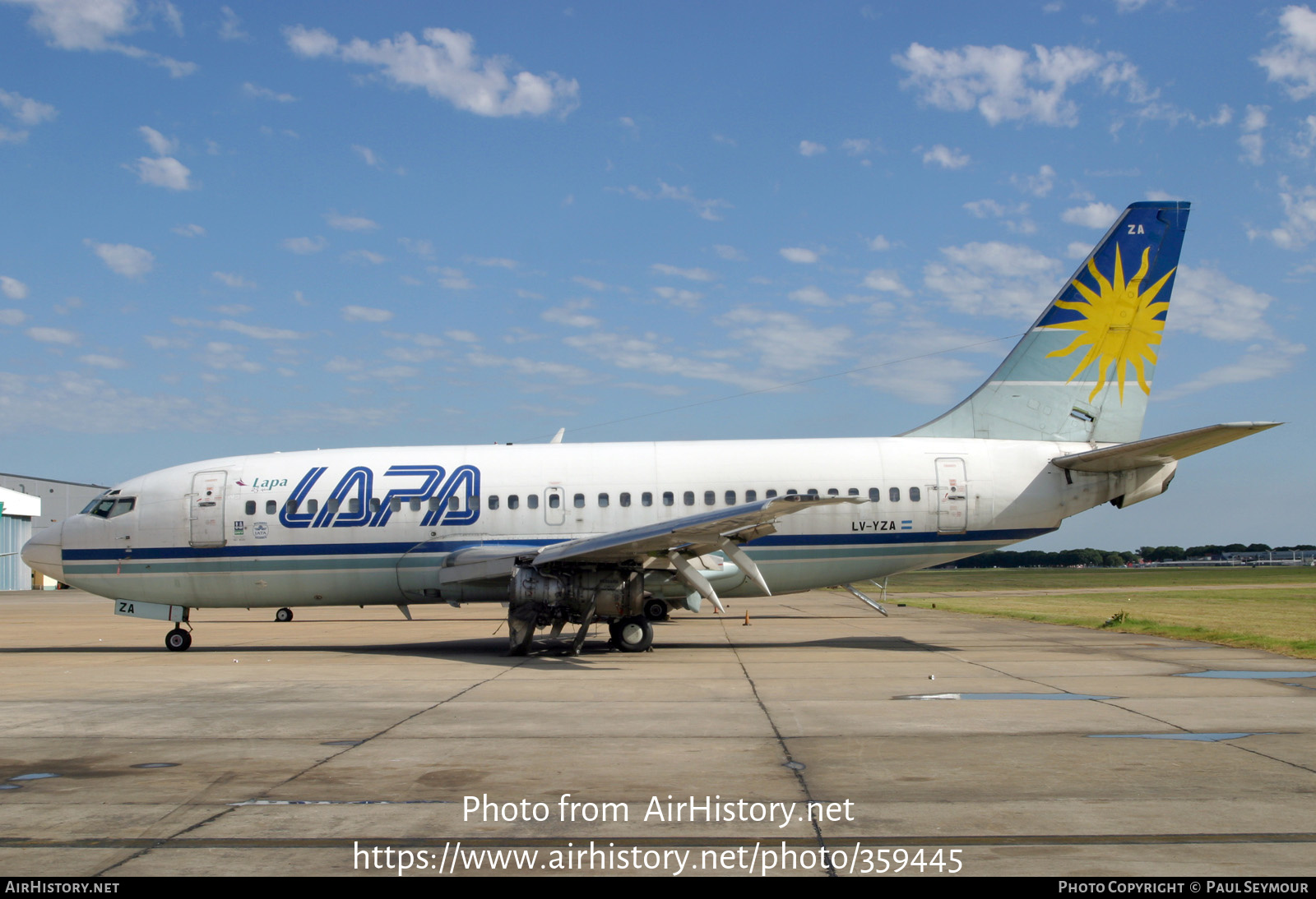 Aircraft Photo of LV-YZA | Boeing 737-204/Adv | LAPA - Líneas Aéreas Privadas Argentinas | AirHistory.net #359445