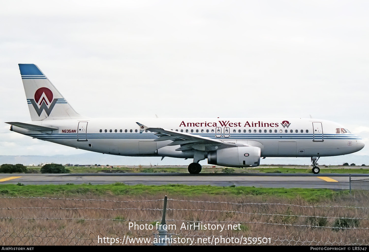 Aircraft Photo of N635AW | Airbus A320-231 | America West Airlines | AirHistory.net #359501