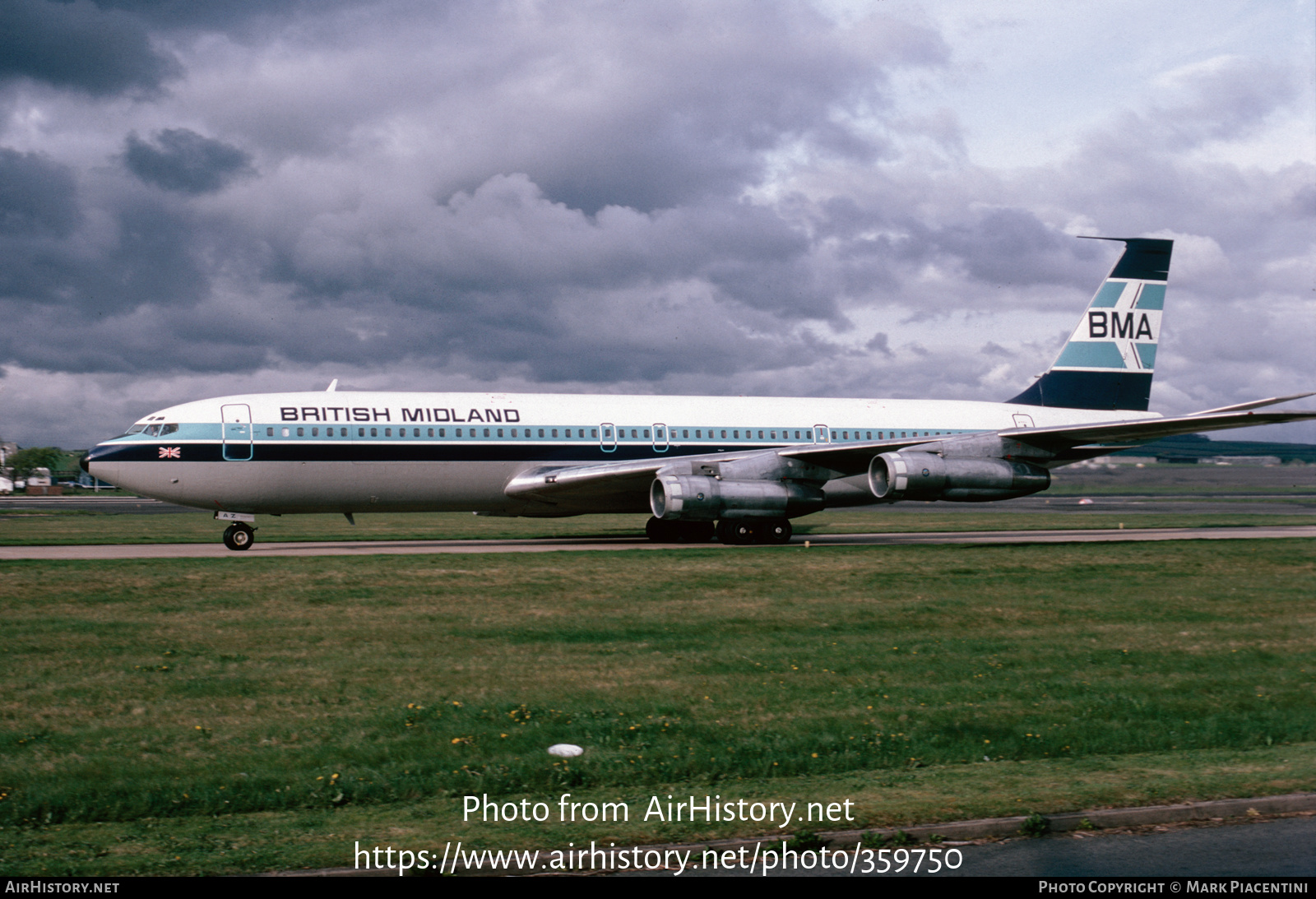 Aircraft Photo of G-BMAZ | Boeing 707-321C | British Midland Airways - BMA | AirHistory.net #359750