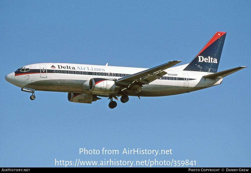 Aircraft Photo of N951WP | Boeing 737-3B7 | Delta Air Lines | AirHistory.net #359841