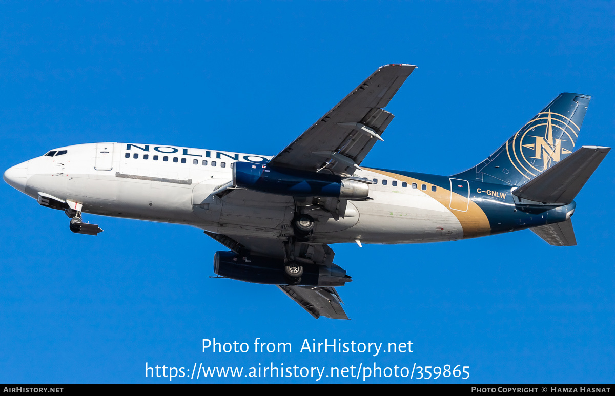 Aircraft Photo of C-GNLW | Boeing 737-2R4C/Adv | Nolinor Aviation | AirHistory.net #359865