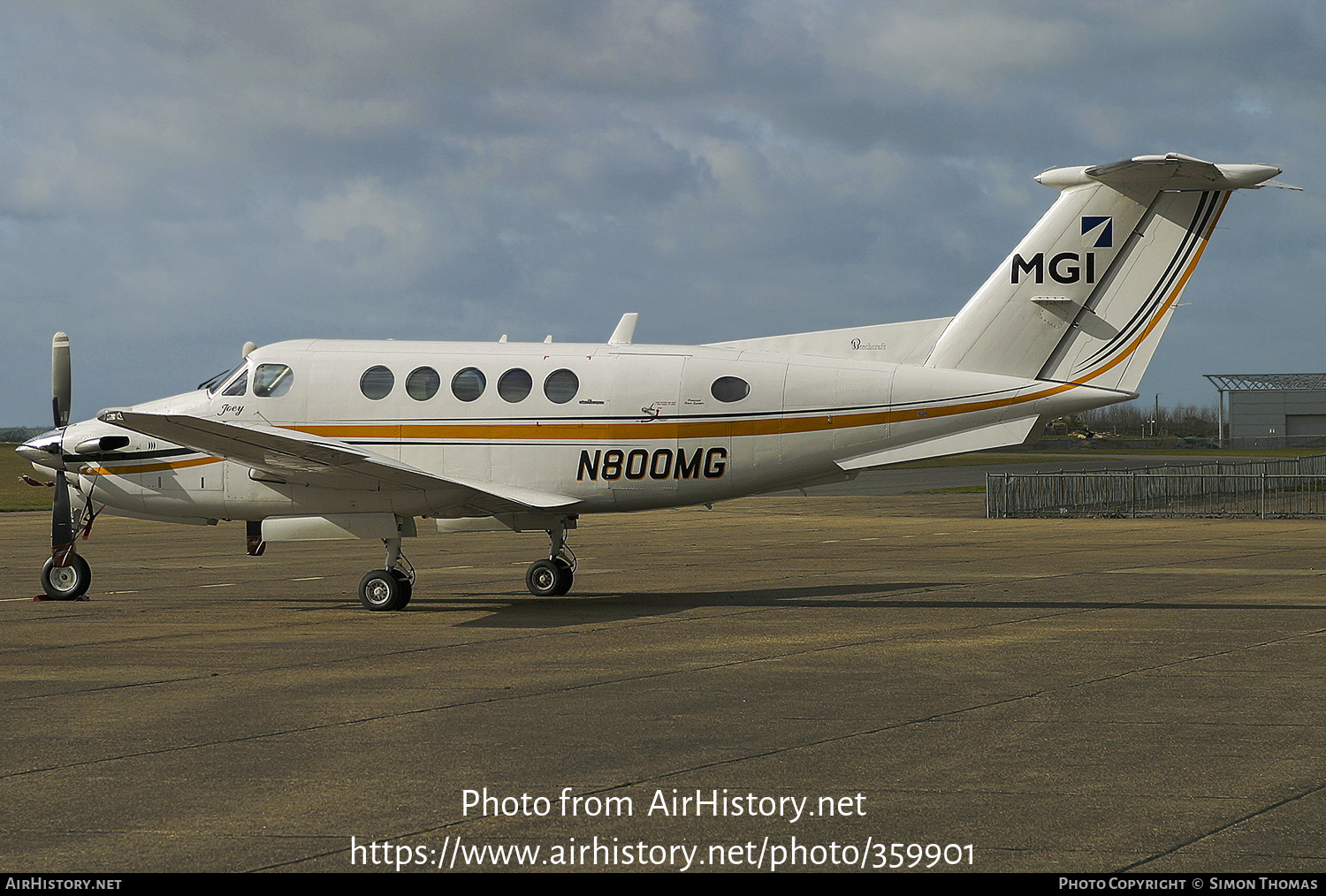 Aircraft Photo of N800MG | Beech B200 Super King Air | MGI Aviation | AirHistory.net #359901