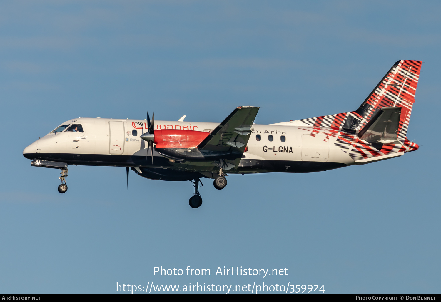 Aircraft Photo of G-LGNA | Saab 340B | Loganair | AirHistory.net #359924