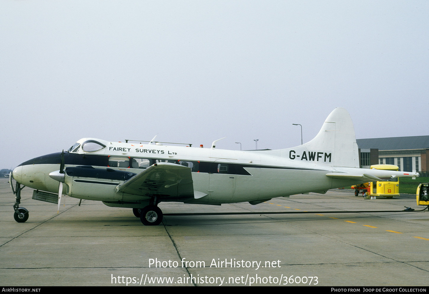 Aircraft Photo of G-AWFM | De Havilland D.H. 104 Dove 6 | Fairey Surveys | AirHistory.net #360073