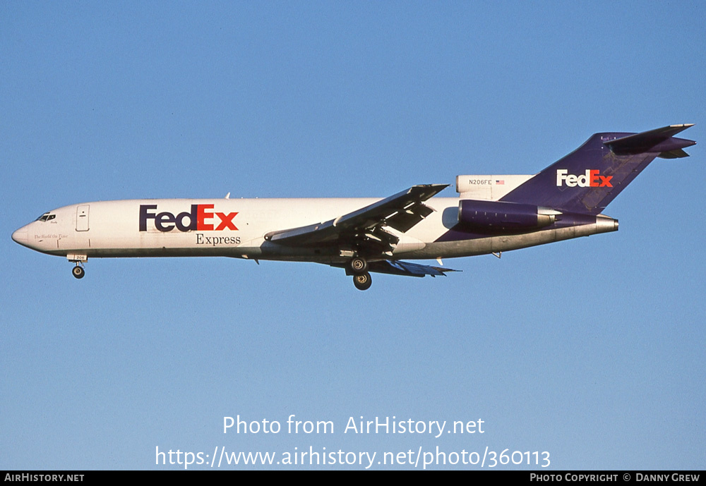 Aircraft Photo of N206FE | Boeing 727-2S2F/Adv | FedEx Express | AirHistory.net #360113