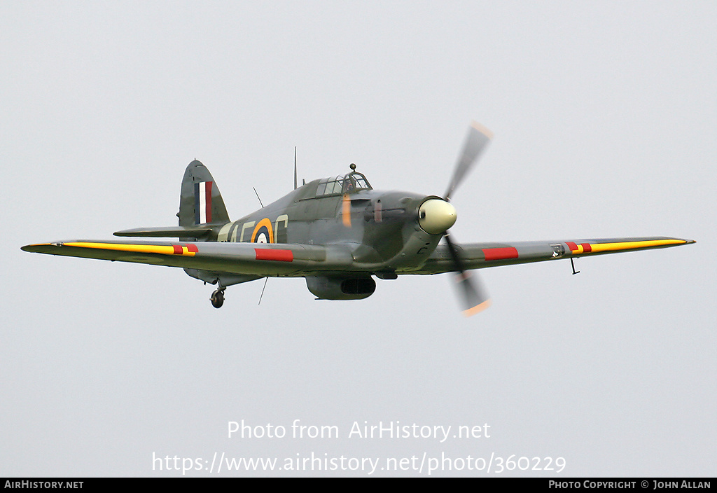 Aircraft Photo of G-HURR / BD707 | Hawker Hurricane Mk12 | UK - Air Force | AirHistory.net #360229