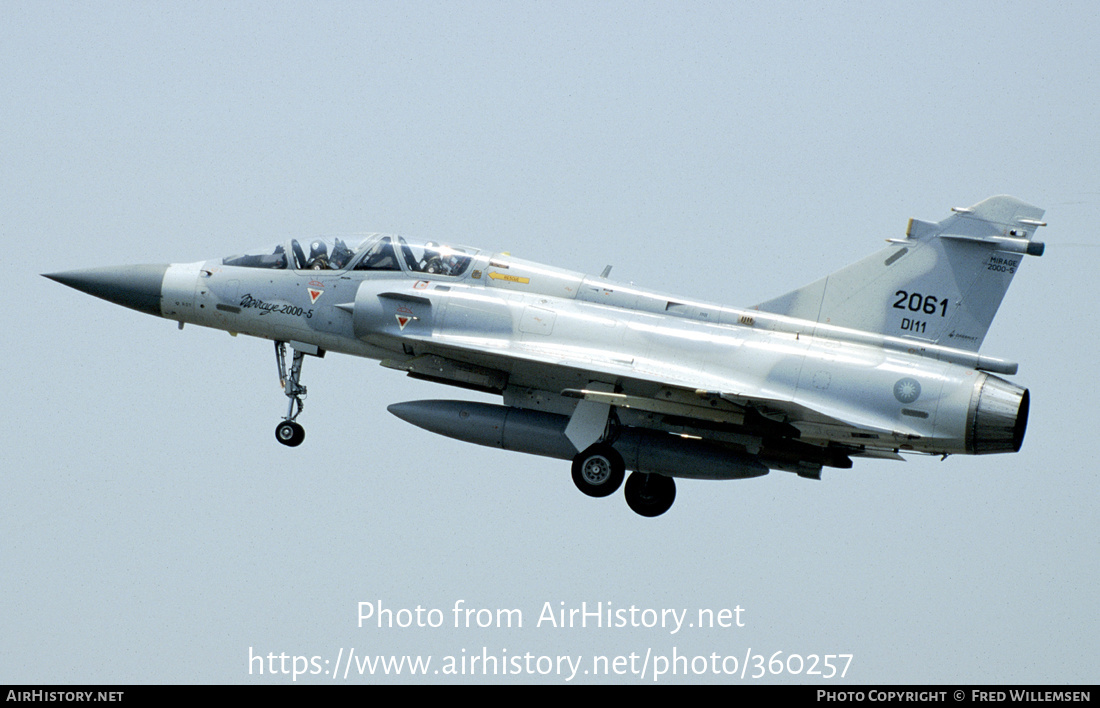 Aircraft Photo of 2061 / DI11 | Dassault Mirage 2000-5DI | Taiwan - Air Force | AirHistory.net #360257