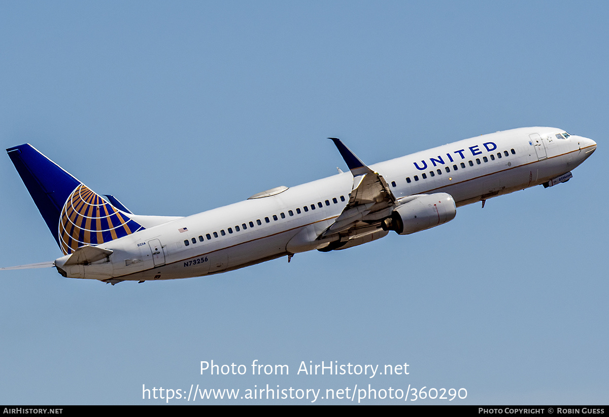 Aircraft Photo of N73256 | Boeing 737-824 | United Airlines | AirHistory.net #360290